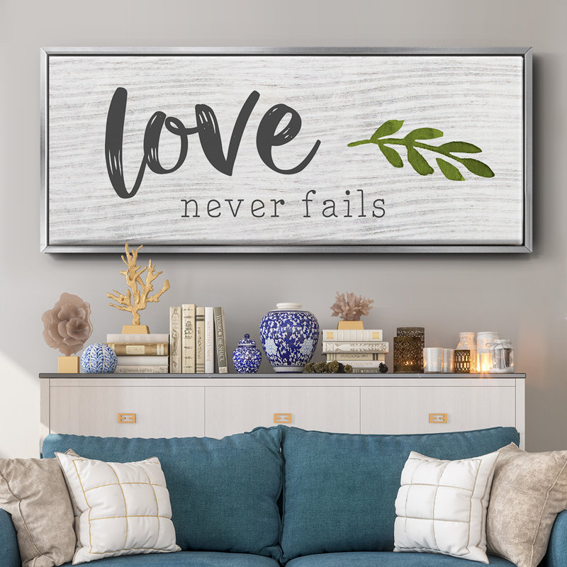 Love Love Fails - Toile encadrée, H 20 po x l 50 po