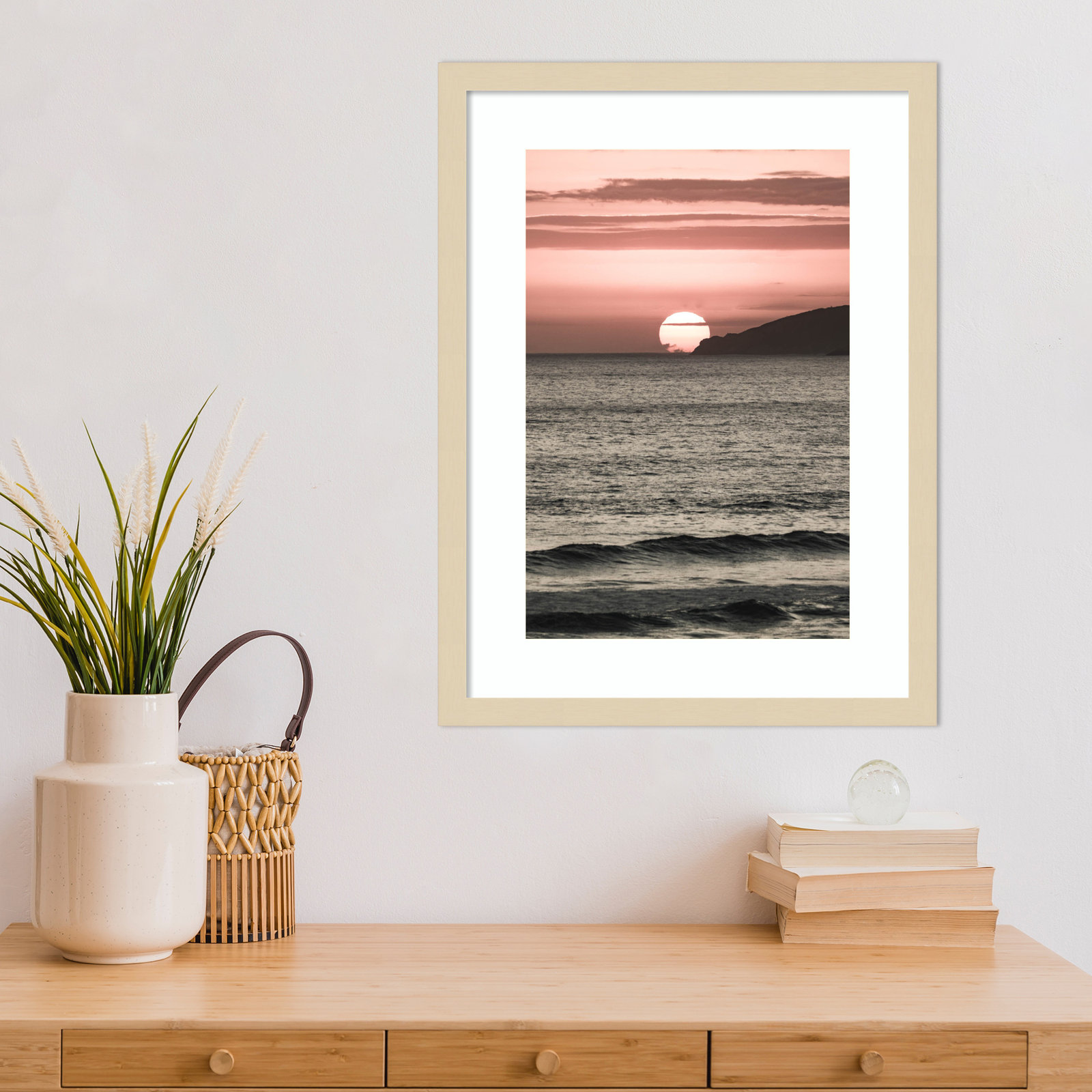Daisey "Melting Skies" Print, Brown, 21" H x 16" W