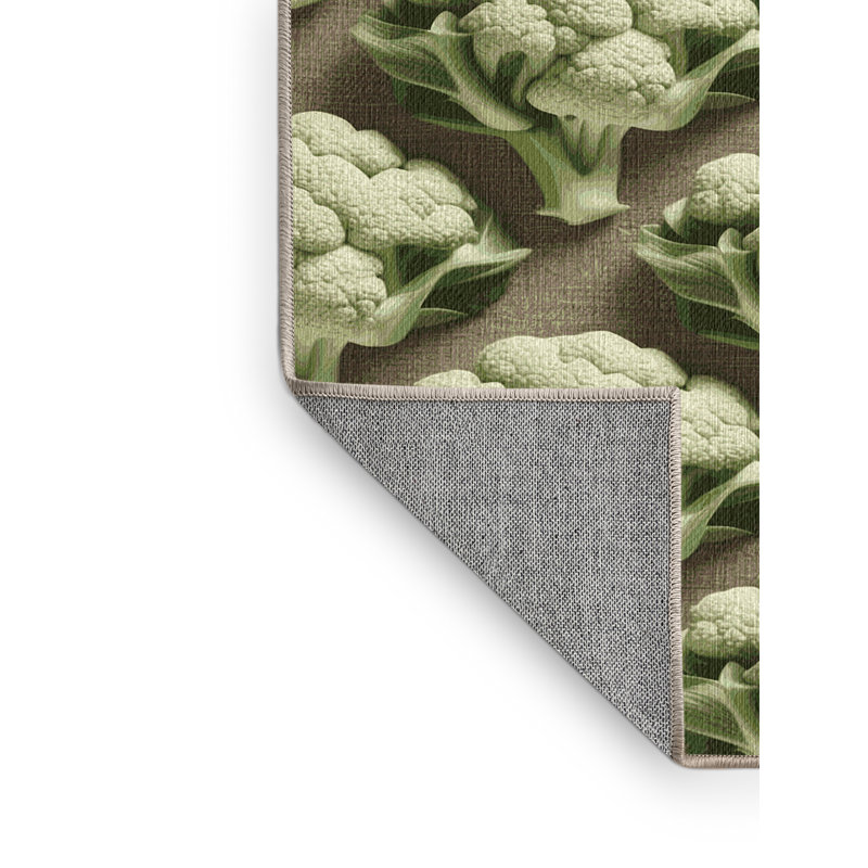  Tapis lavable chou-fleur Romanesco, Rectangulaire 7 pi x 10 pi