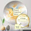 Miroir mural jaune et blanc Mid-Century Waves Fusion-101221805