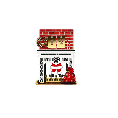 Christmas Decor Christmas Countdown Calendar Tabletop Ornament Acrylic Advent Holiday Decor Reusable Desktop Decoration For Home Festive Display Mul