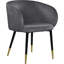 Chaise en velours Barrel-71228711