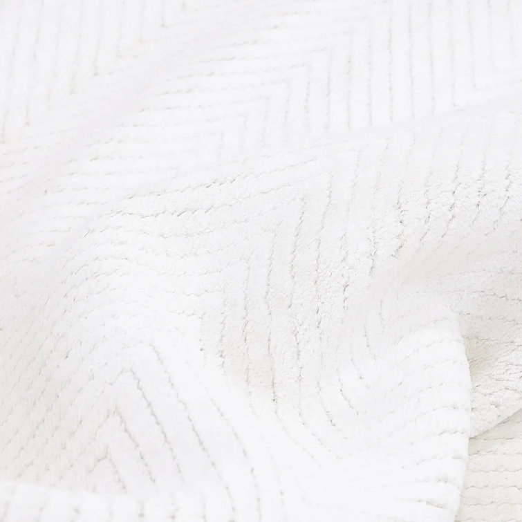Chevelle Chevron Area Rug in Alabaster