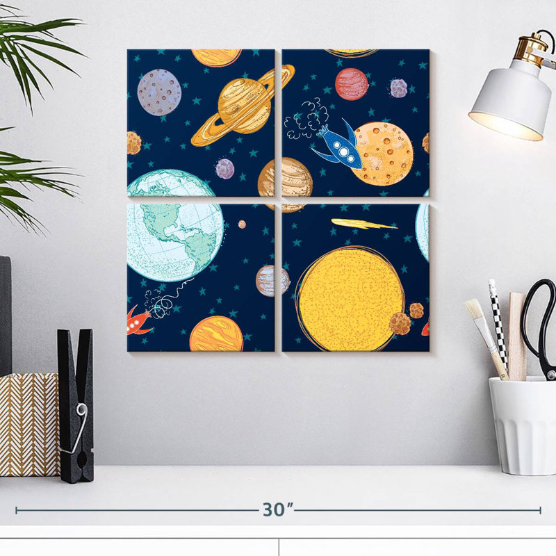 Oberle Space Journey Pattern, 18" H x 18" W