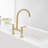 Bridge Kitchen Faucet With Swivel Spout 2 Hole Kitchen Sink Faucets Brass High Arc 2 Handle Kitchen Basin Taps-105761790