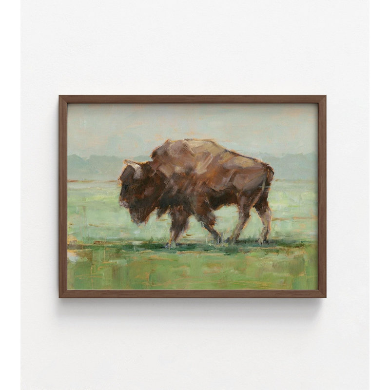 «Where the Buffalo Roam II» par Ethan Harper, art mural Buffalo, impression d'énorme ferme Alay, aquarelle, reproduction d'art