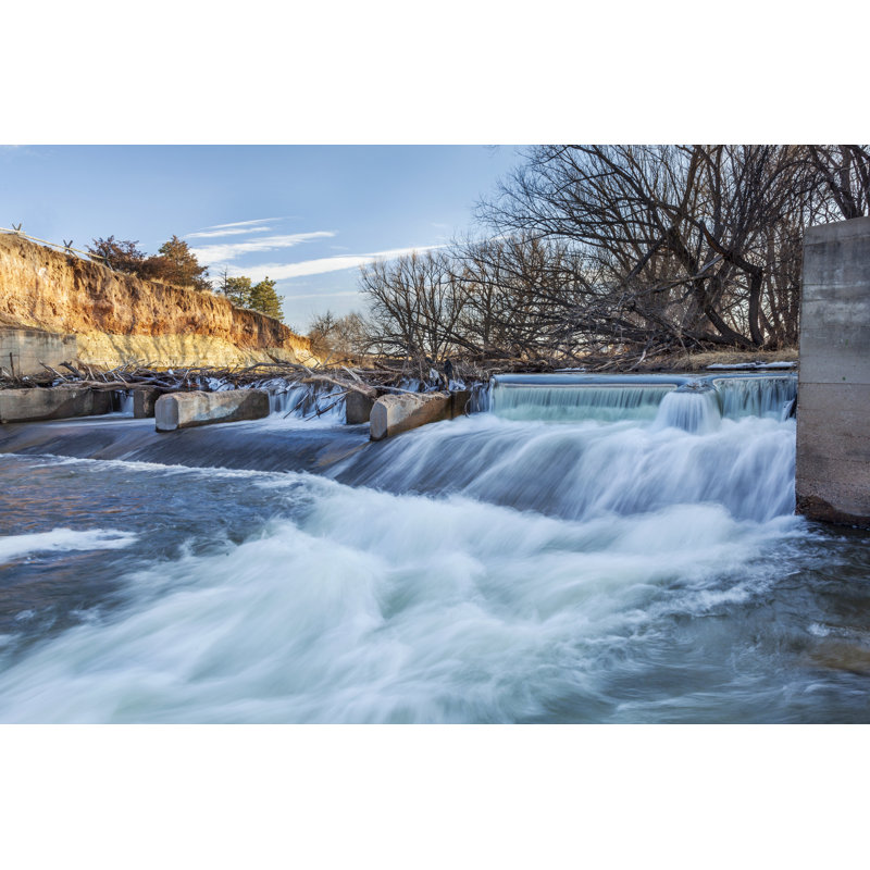 River in Colorado - Reproduction sur toile tendue, H 8 po x l 12 po x P 1 po