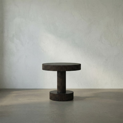 Stringata Solid Wood End Table