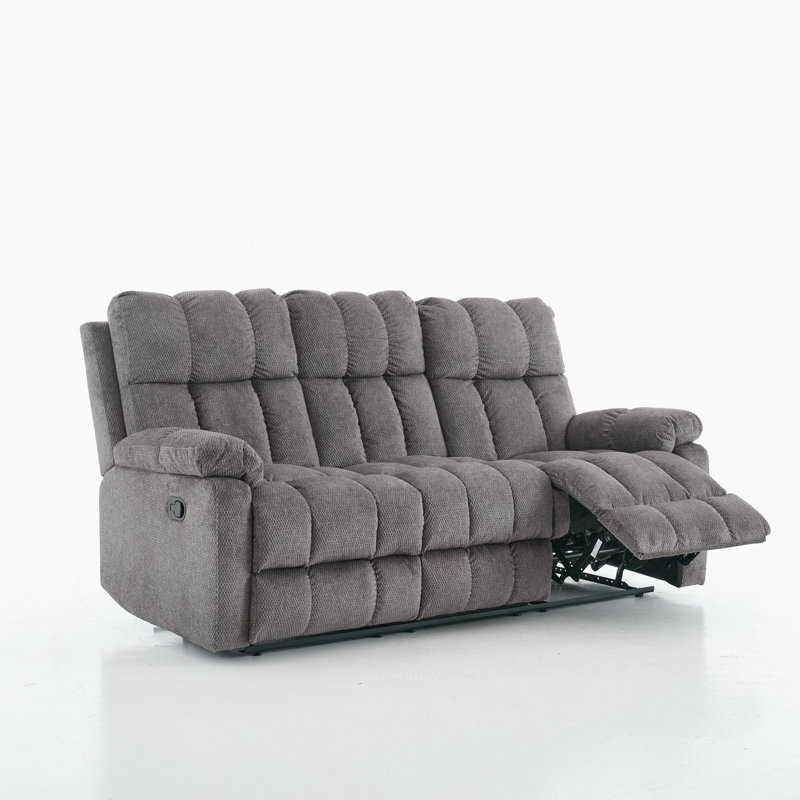 3 Seater Fabric Reclining Sofa