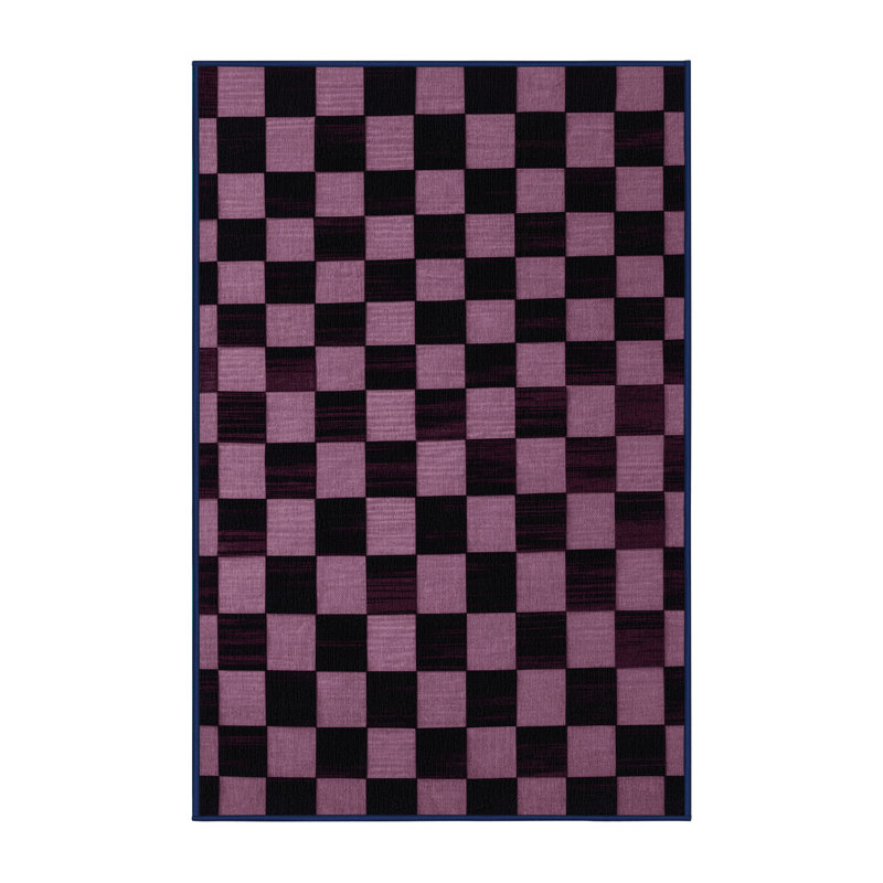 Tapis mauve lavable à la machine, Rectangle 7 pi x 10 pi