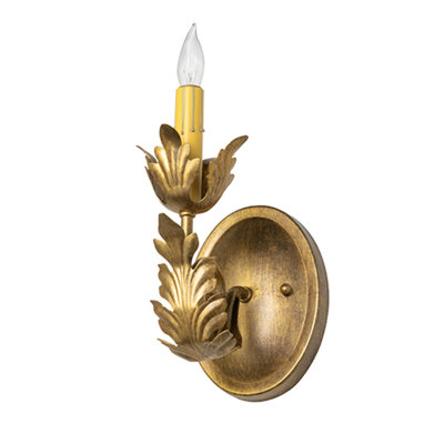 Esther Steel Candle Wall Light