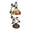 Lampe de table en bronze foncé de style Tiffany de style victorien Towslee de 8 po de large