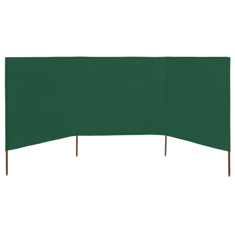 Caffin Folding Room Divider, Green, 3