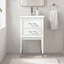 Ensemble de meuble-lavabo simple autoportant 20 po avec plateau en céramique Deon-50291758-133135414
