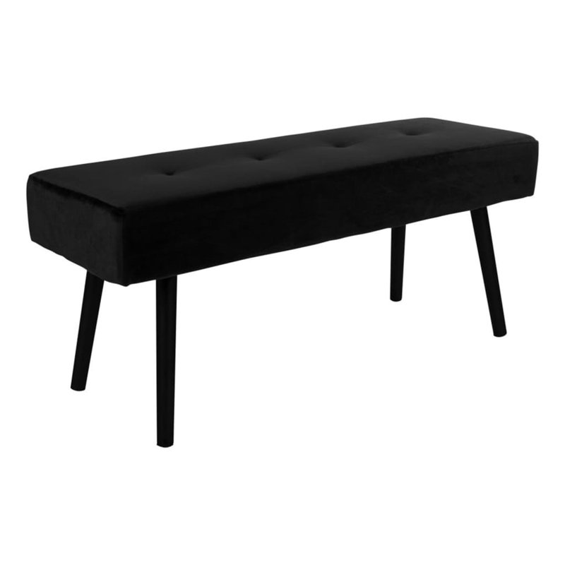 Sagaponack Upholstered Bench, Black