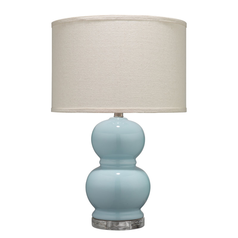 Glass Table Lamp, Blue