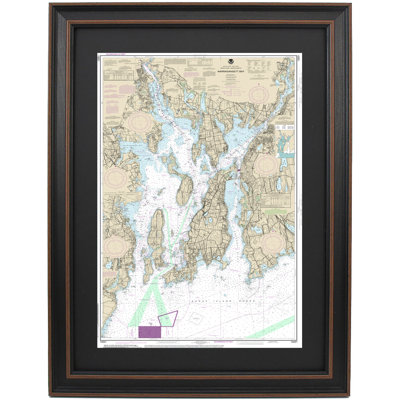 Narragansett Bay | Nautical Chart | Framed Print