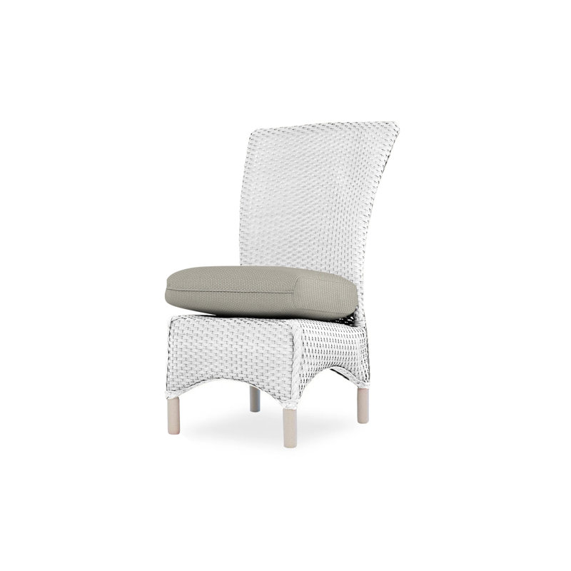 Mandalay Outdoor Dining Armchair, White, Demo Oatmeal