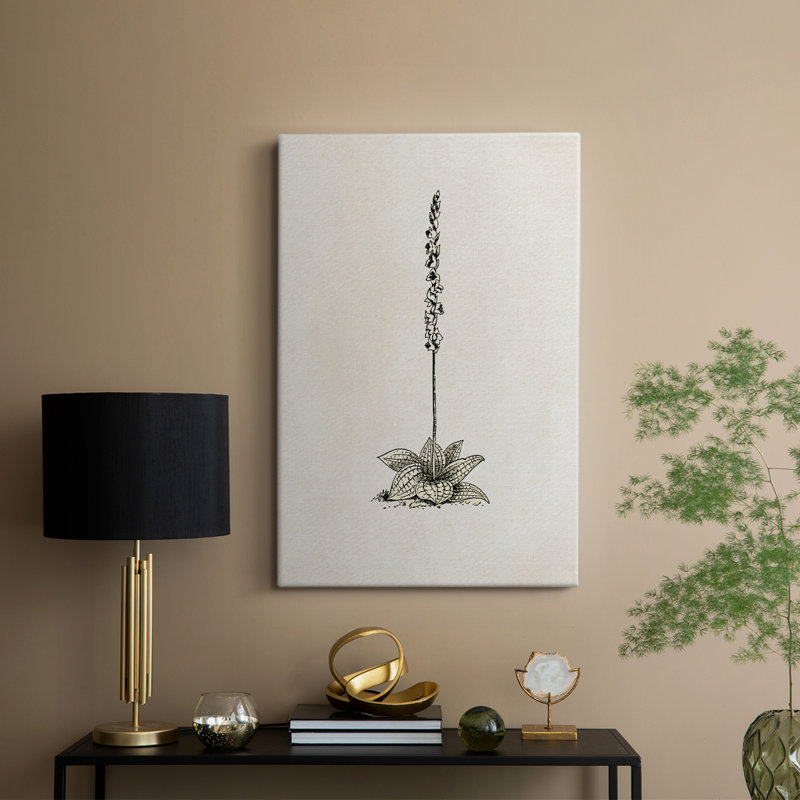Motif floral rétro vintage CCXX - galerie Cavas, H 36 po x l 24 po