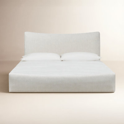 Windham Upholstered Platform Bed In Sage