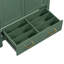 Meuble-lavabo vert 30 po avec lavabo simple, meuble-lavabo sous le comptoir, armoire de rangement pour la salle de bain avec 2 portes et un tiroir, fermeture en douceur, rangement multifonctionnel