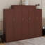 Lit escamotable avec 2 garde-robes et tablette de rangement-977262923-977262933
