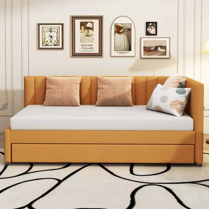 Upholstered Daybed, Twin, Yellow