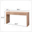 Console moderne à 4 tiroirs - Table d'entrée de 59,2 po en bois naturel-670380876
