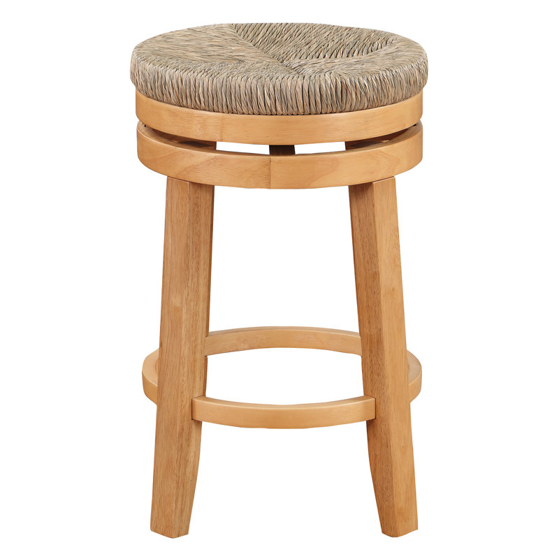 Tabouret de comptoir pivotant 25,75 po Temima, Naturel