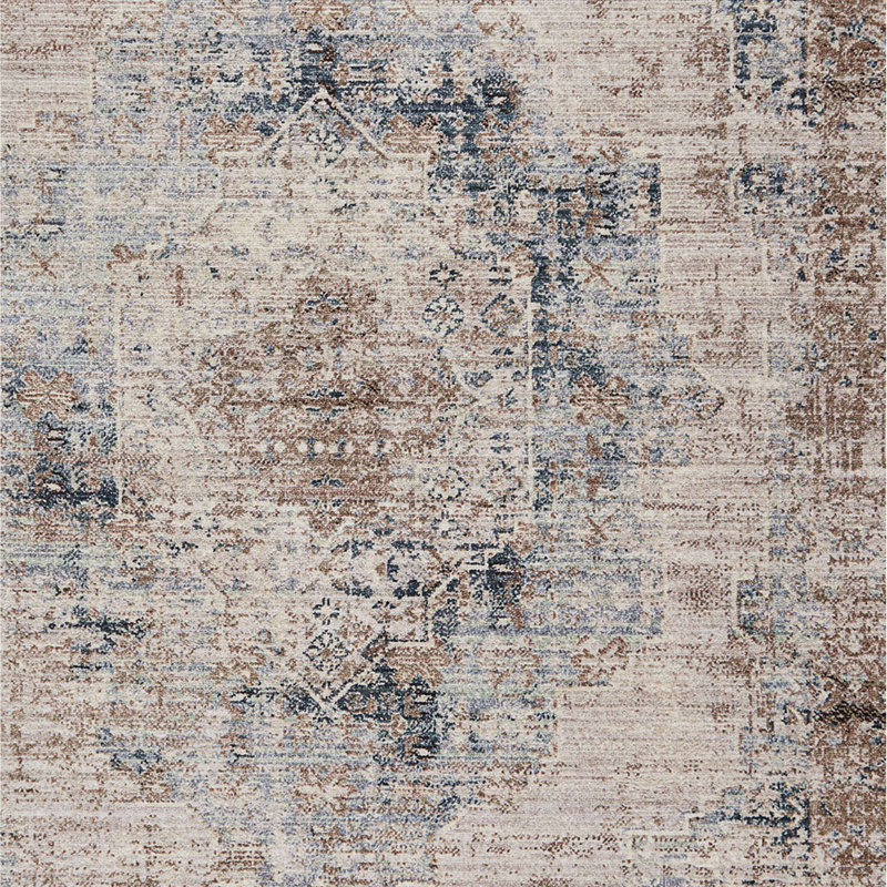 Jetaun Heirloom Medallion Area Rug, Round 5'3"