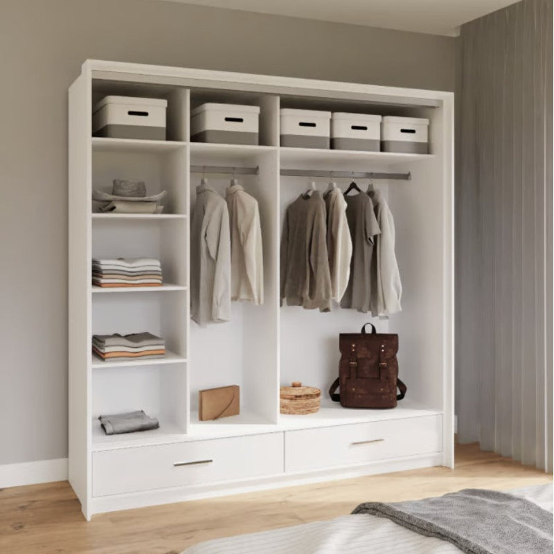 Biddick Wardrobe, White