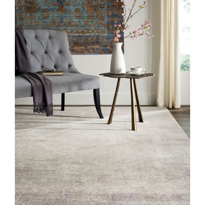 Tapis oriental gris Becontree, Tapis de couloir 2 pi 2 po x 8 pi