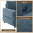 Convertible Sofas Chenille 62.75 Inch Modern Sleeper For Small Home