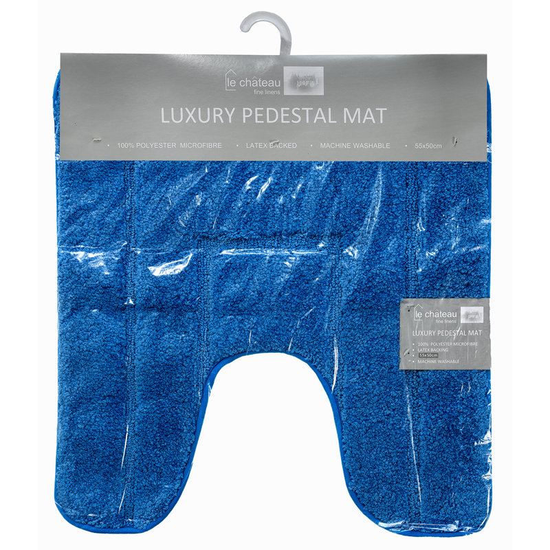Abbingt Non-Slip Contour Mat, Dark Blue