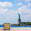 Statue de la liberté, vue de New York, paysage urbain, photographie, bâtiments de la ville, papier peint, peintures murales-93996960