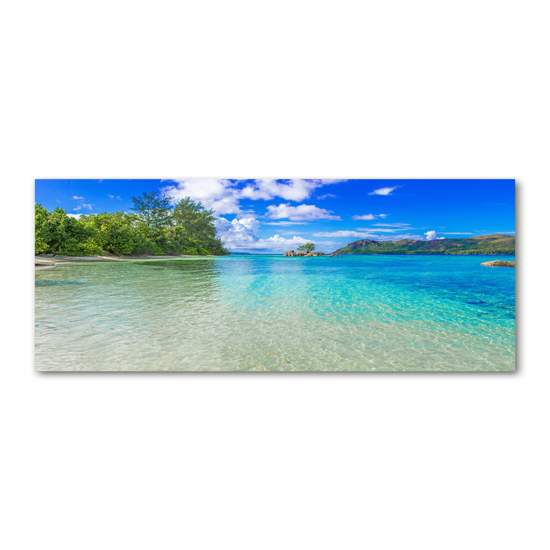 Seychelles Beach - Wrapped Canvas Print