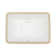 21.5"x15"Ceramic Rectangular Undercounter Mount Bathroom Sink with Overflow Hole
