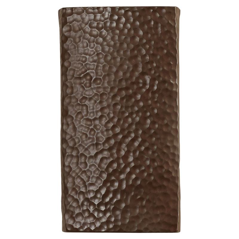 Disla Ceramic Flush Mounted Sconce, Antique Copper