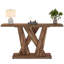 55'' Farmhouse Console Table, Entryway Table With Geometric Base-1178349395