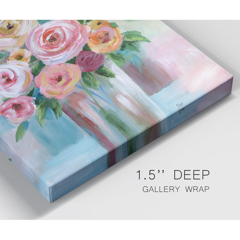 «Bright Bouquet», reproduction d'art sur toile tendue, H 48 po x l 32 po x P 1 po