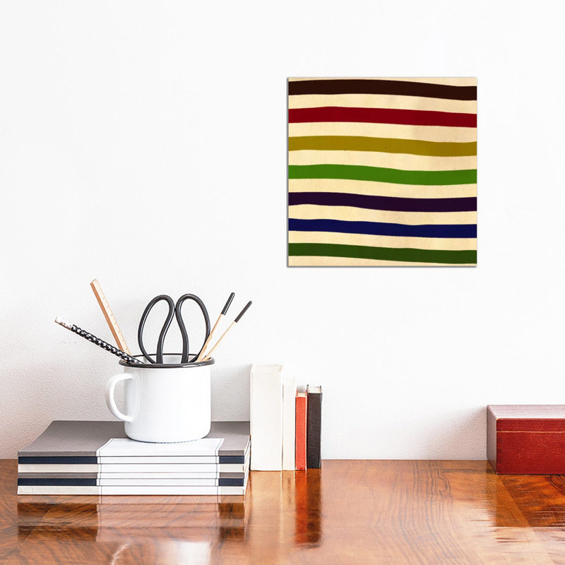 Earn Your Stripes (After Caporel) by 5by5collective - Wrapped Canvas Print, 30.48 cm H x 30.48 cm W