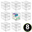 Contenant de rangement en plastique pour salle de bain
