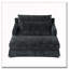 Canapé 59,5 pouces avec surface texturée et deux coussins-84921563