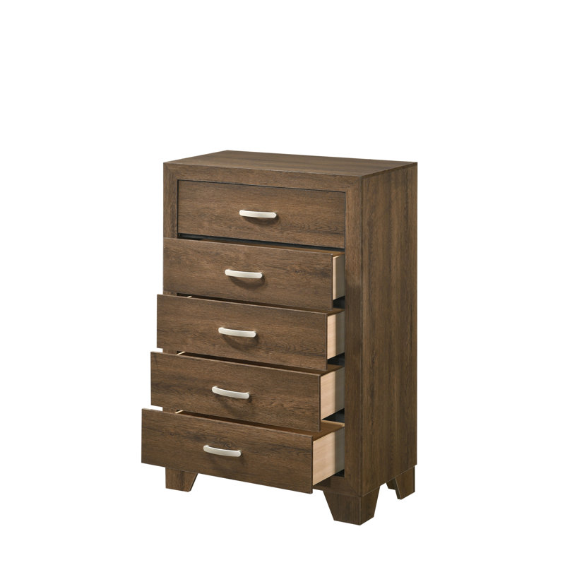 Commode sophistiquée au fini chêne pour un rangement et une décoration élégants