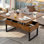 Allyssia Lift Top Wood Coffee Table - From Rectangular to Square Shape