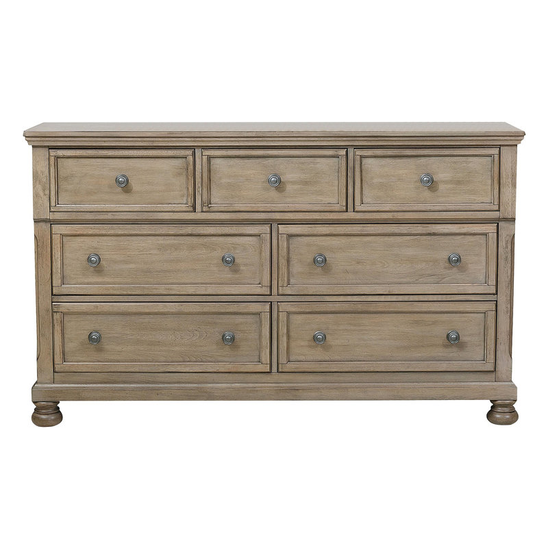 Commode classique 1 pièce avec 7 tiroirs et plateau à bijoux
