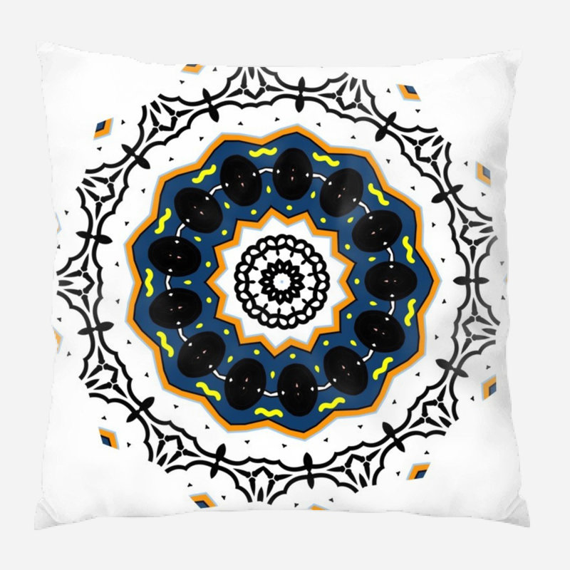 Mandala Throw Pillow, Indoor