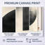 Géométrie noire et blanche «Minimal Curves II», ensemble de 3 toiles abstraites encadrées-129075418-129075420
