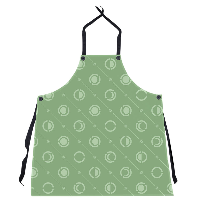 Tablier classique en phases de lune, Vert / Vert clair