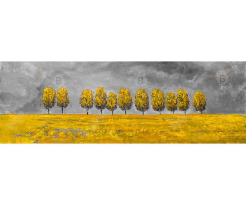 «Trees In A Field» sur toile